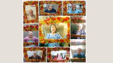 Beautiful autumn photo frame made by Hayes Residents